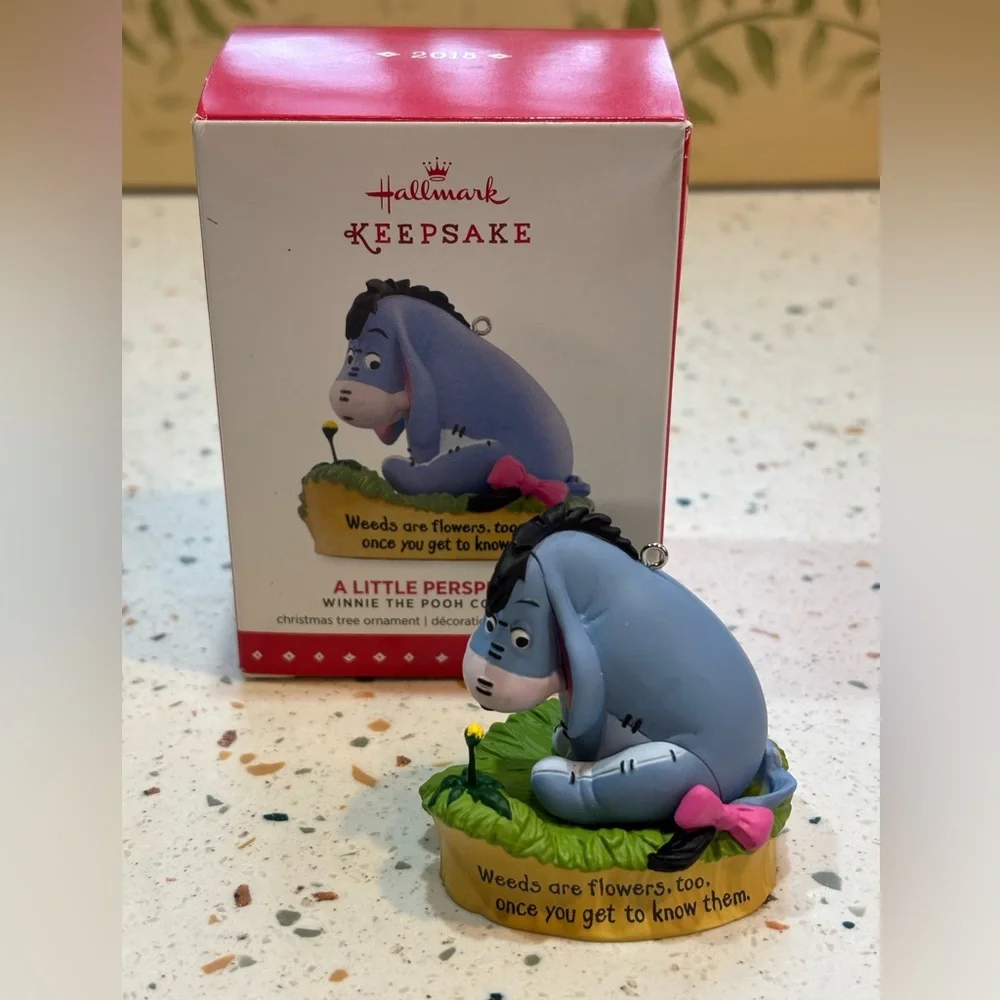 Hallmark Keepsake 2015 Eeyore Ornament – “A Little‎ Perspective” Winnie the Pooh